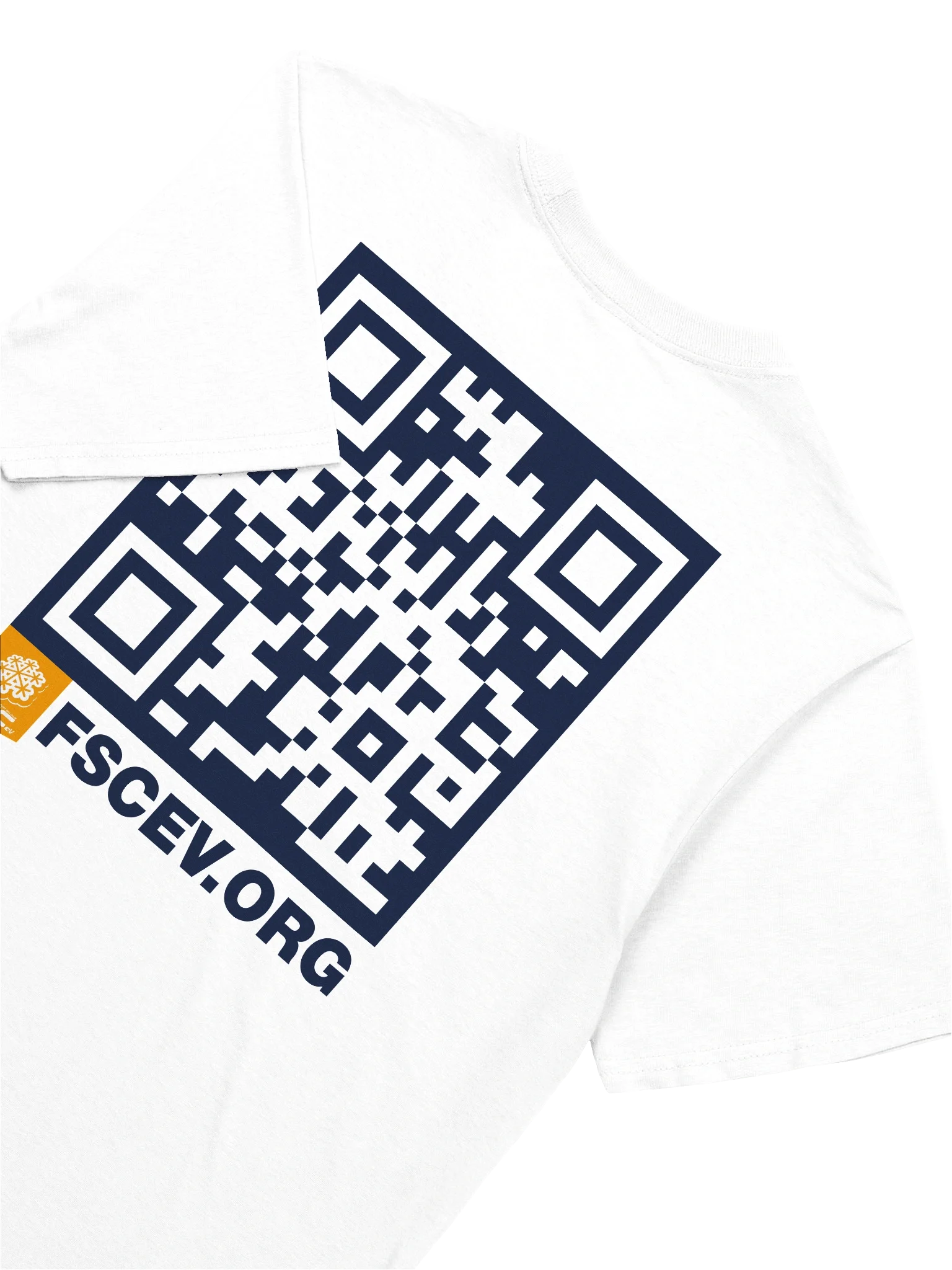 Hintertux Glacier Coordinates QR on white (front and back print) product image (2)