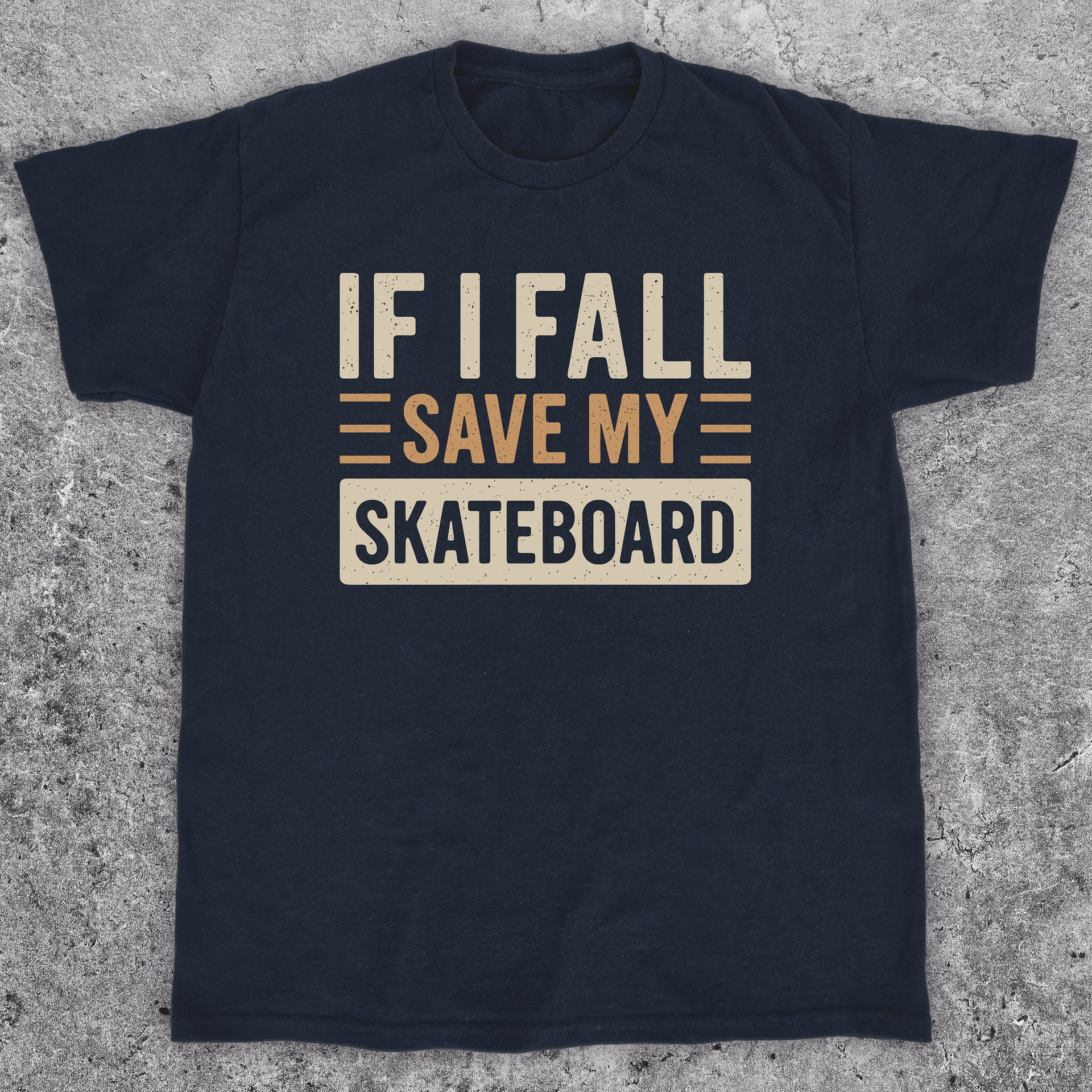 If I fall save my skateboard, Funny Unisex t-shirt product image (1)