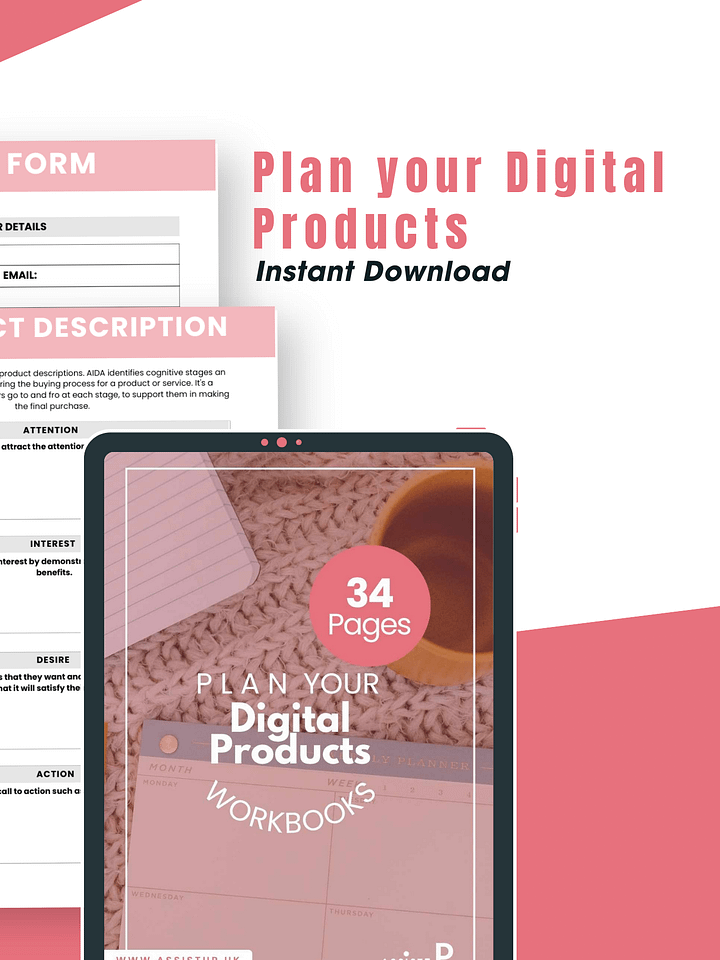 Plan your Digital Products workbook product image (2)