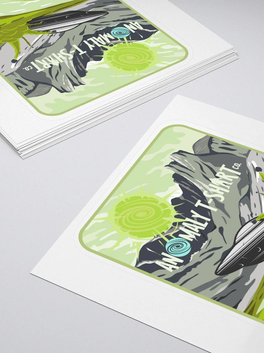 UFO Crash Bear Kiss Cut Stickers product image (4)