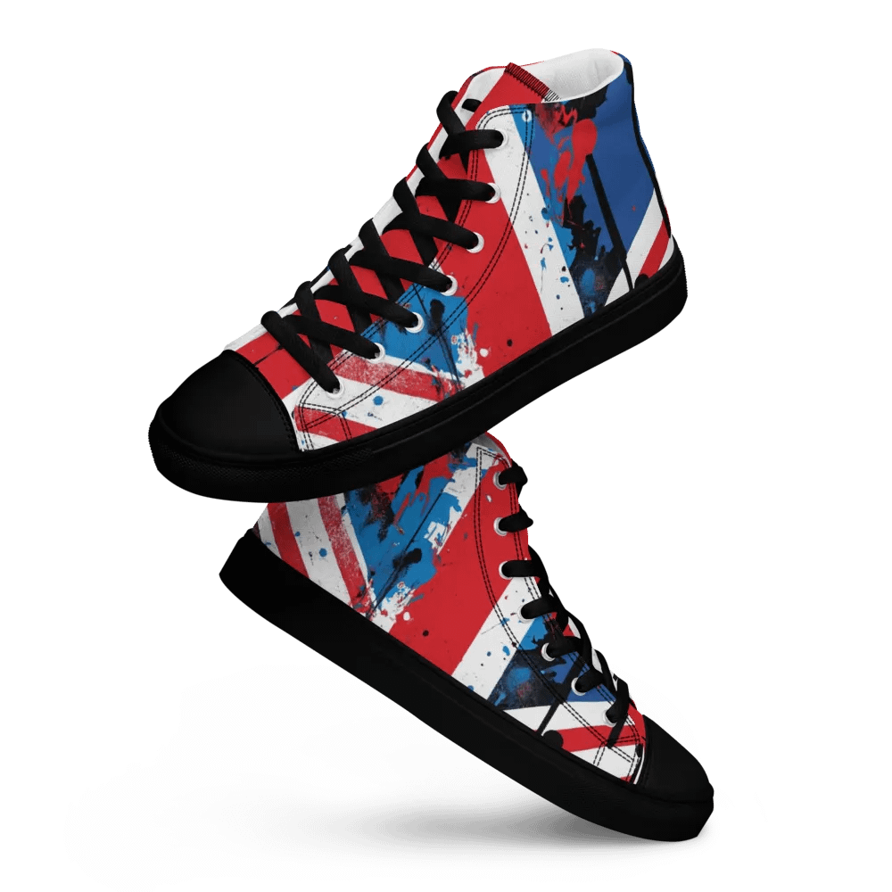 Union Jack Graffiti Shoes - Brit Artz Men's High Tops product image (6)