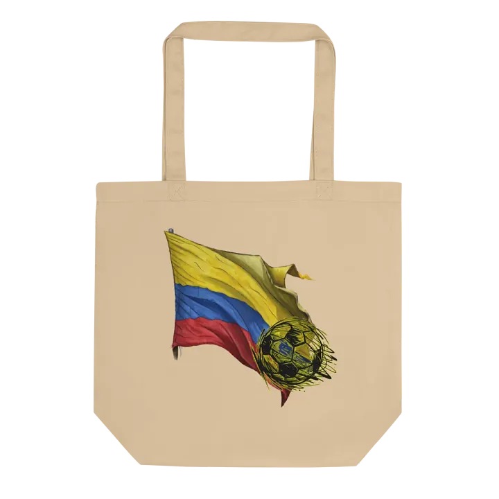 Colombian Flag Soccer Ball Eco Tote product image (1)