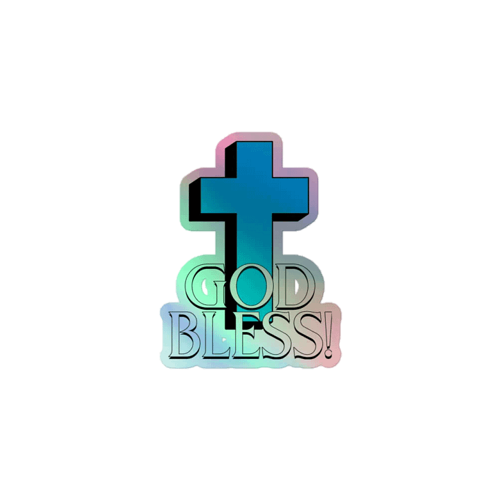 God Bless Holo-Sticker product image (1)