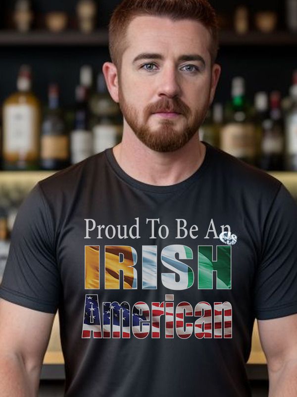 Proud To Be An Irish American T-Shirt Tee USA product image (2)