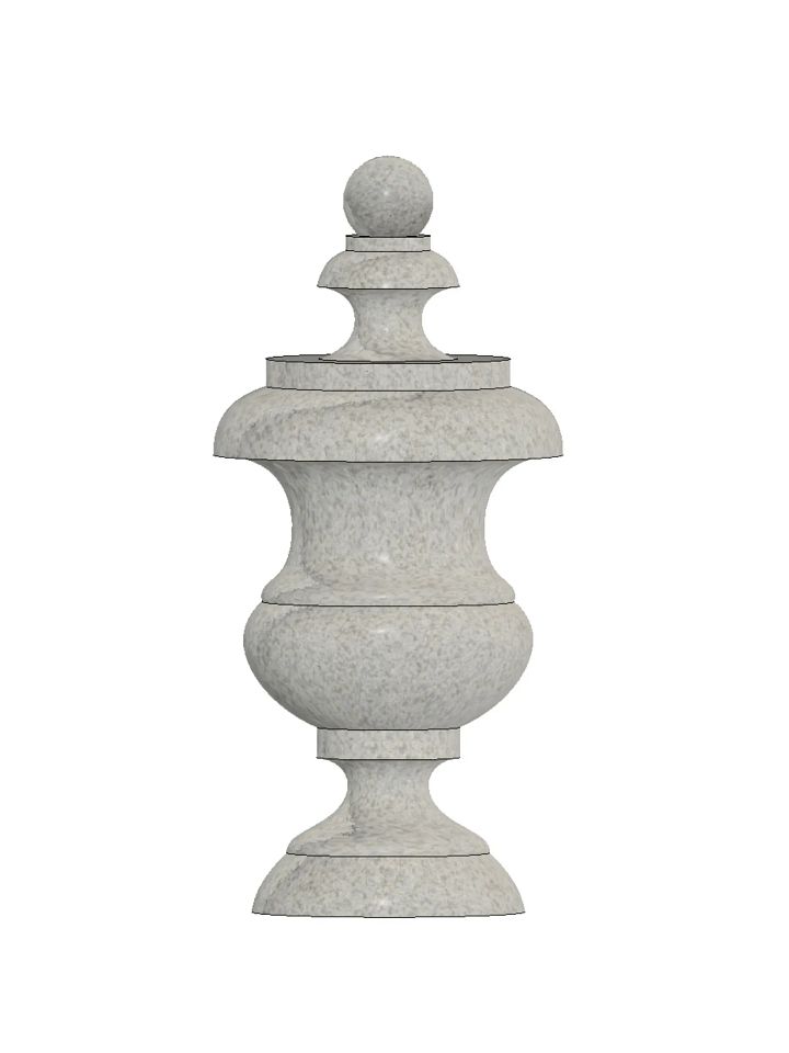 Cemetery Urn V4 3D Model product image (1)