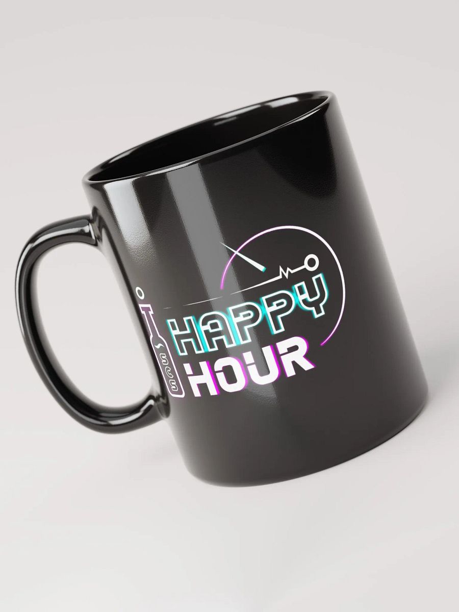 HAPPY HOUR BLACK GLOSSY MUG product image (3)