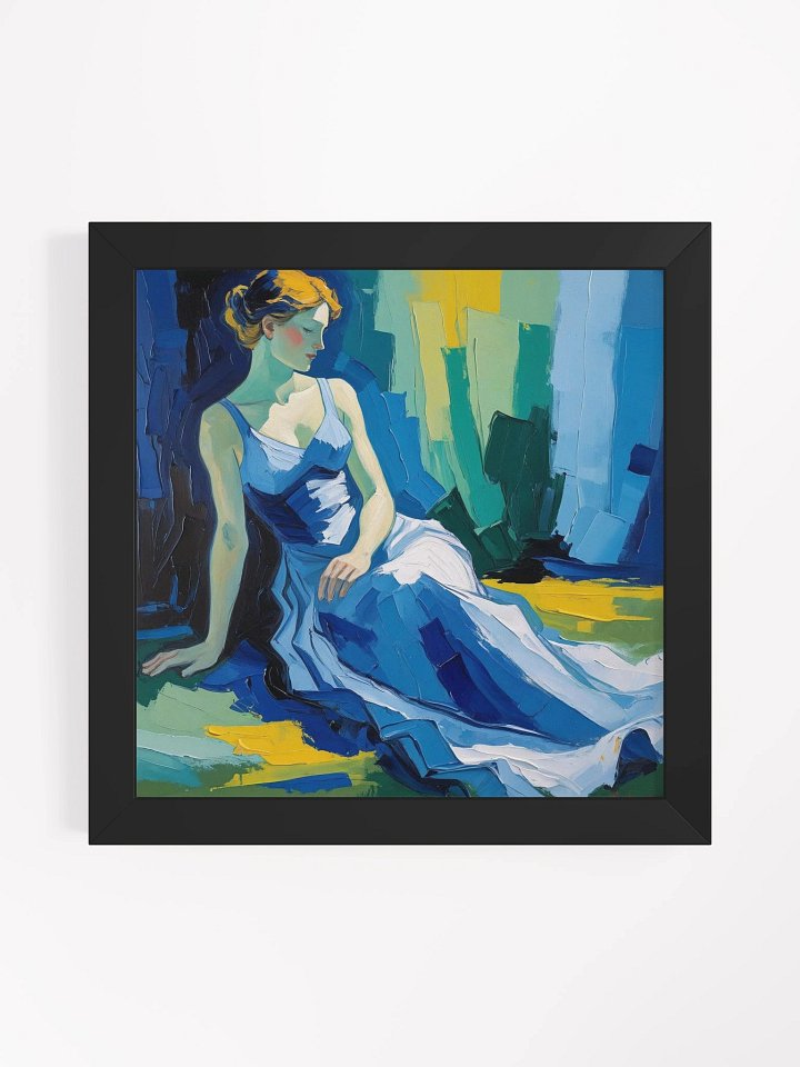 Serene Blue Dress Framed Poster product image (1)