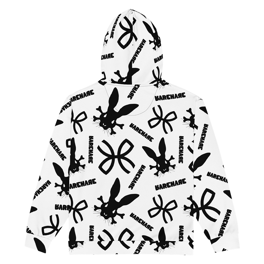 RAREHARE - X patt Signature White Zip Hoodie product image (2)