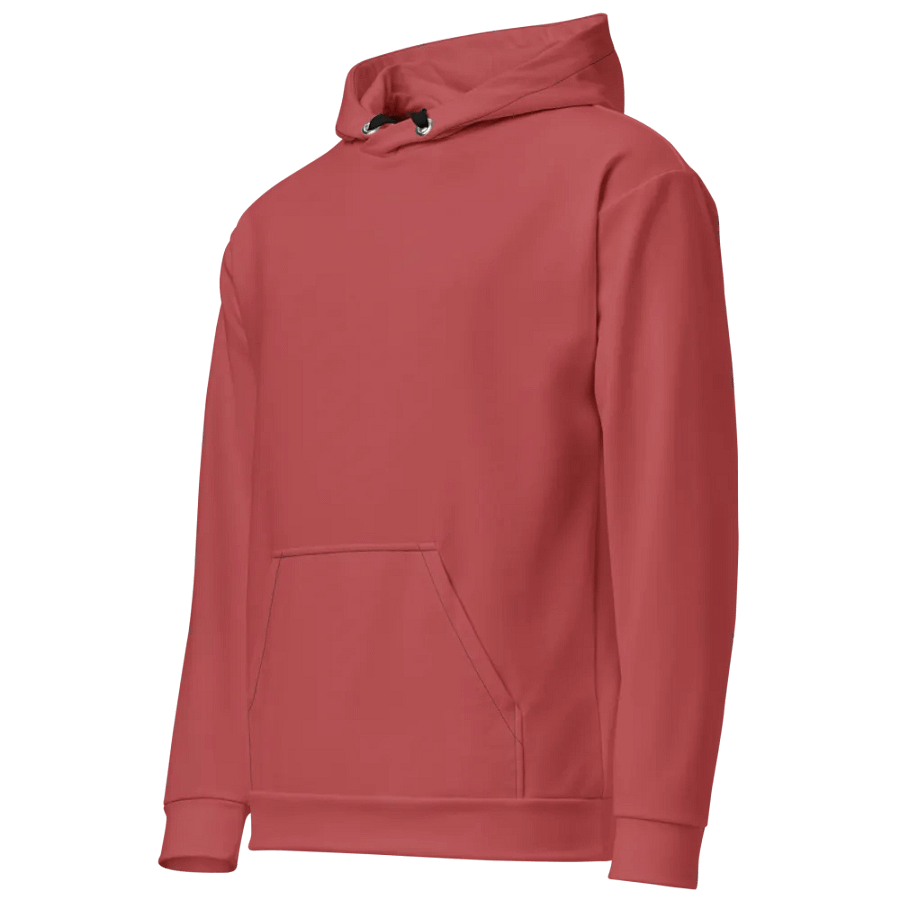 Plain Brick Red Soft Summer Unisex Recycled Polyester Heavyweight Premium Hoodie by Treasure Pie product image (3)