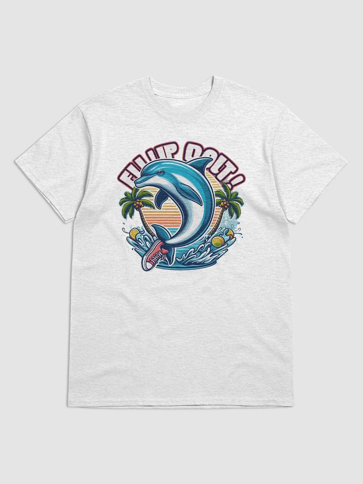 Sunset Dolphin Sneaker T-Shirt product image (1)