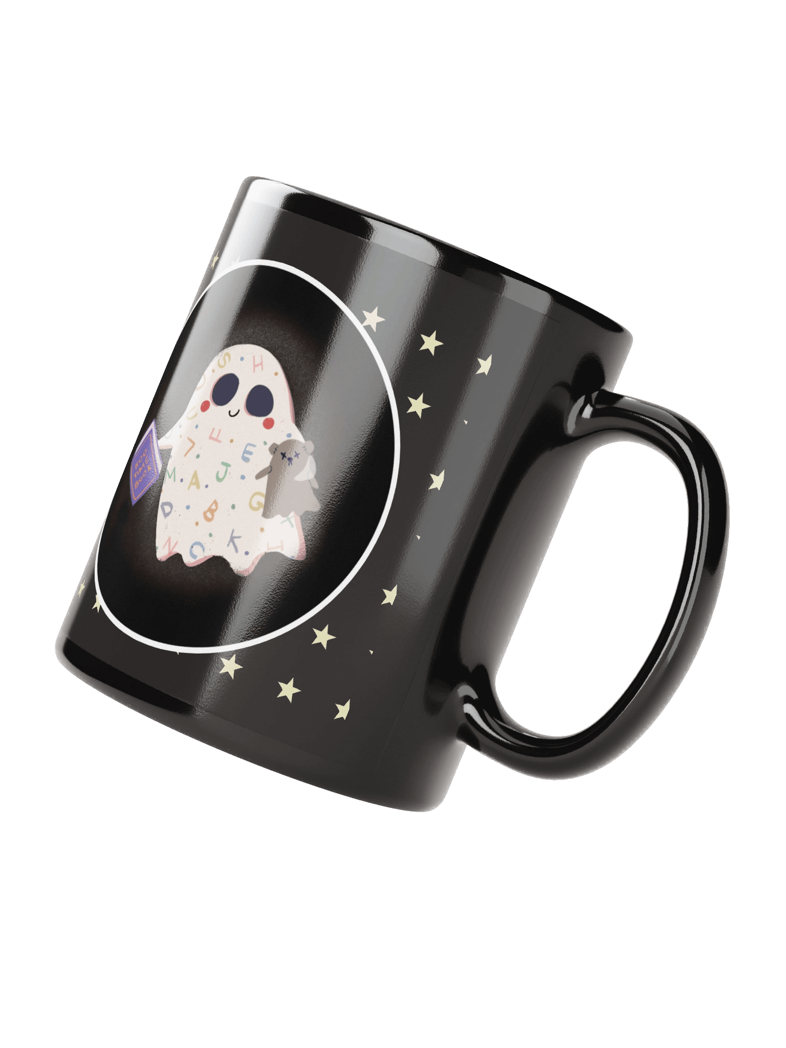 Little Ghost Bedtime - Black Ceramic Mug product image (3)