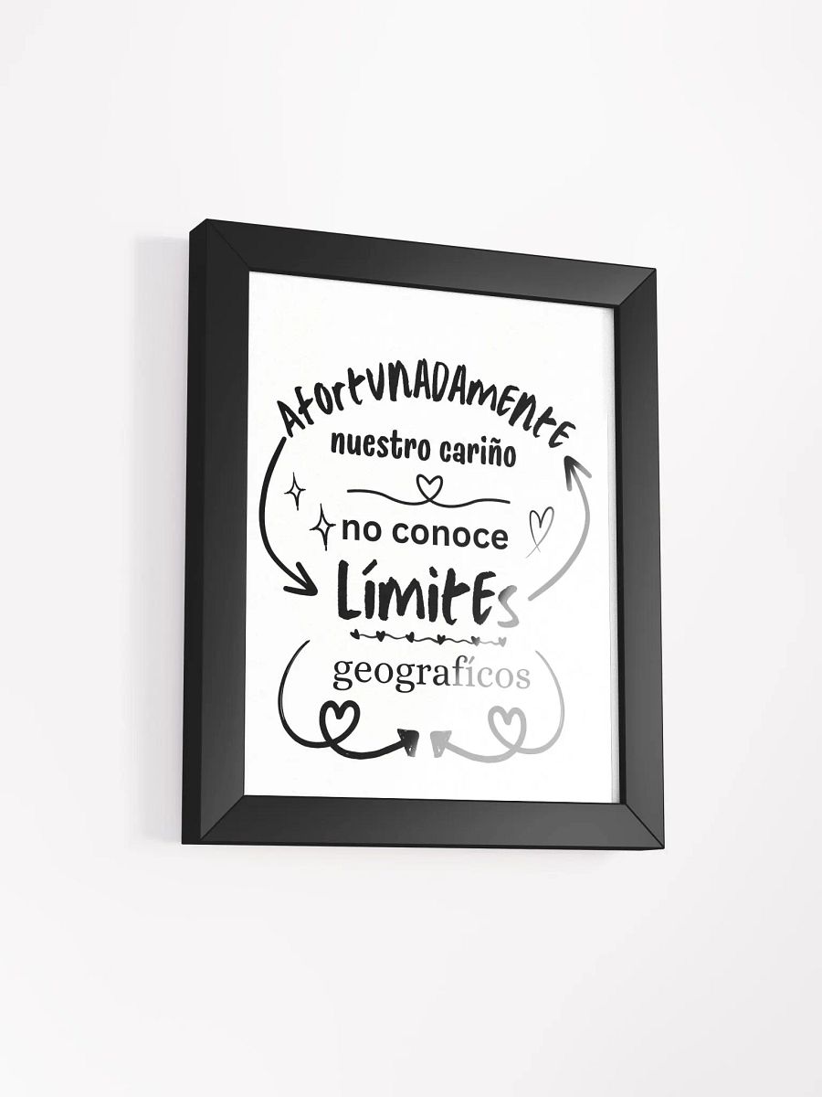 Amor y Cariño Sin Límites póster enmarcado product image (7)