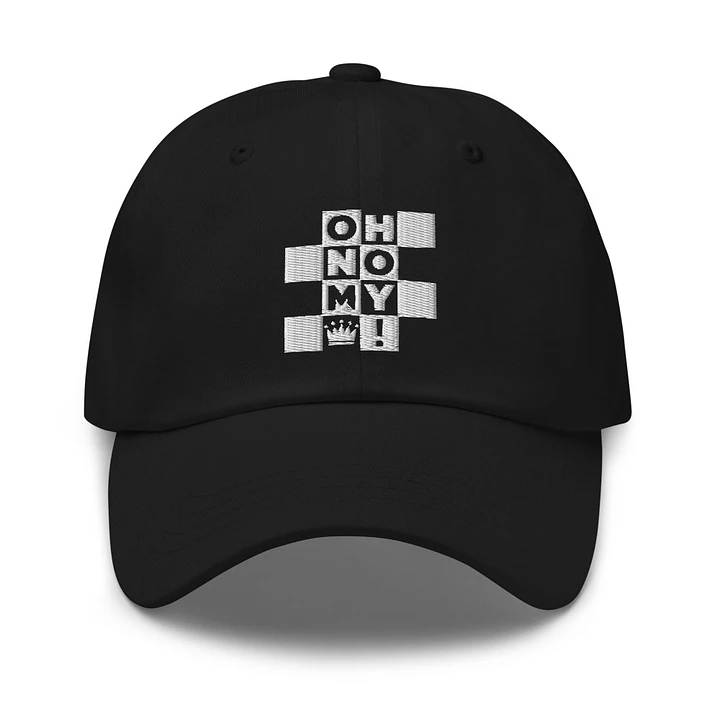 Oh No! My Queen! Chessboard Dad Black Hat product image (1)