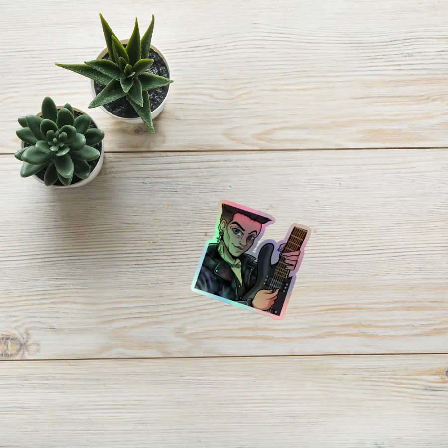 Rockin Riffs Holographic Sticker product image (10)
