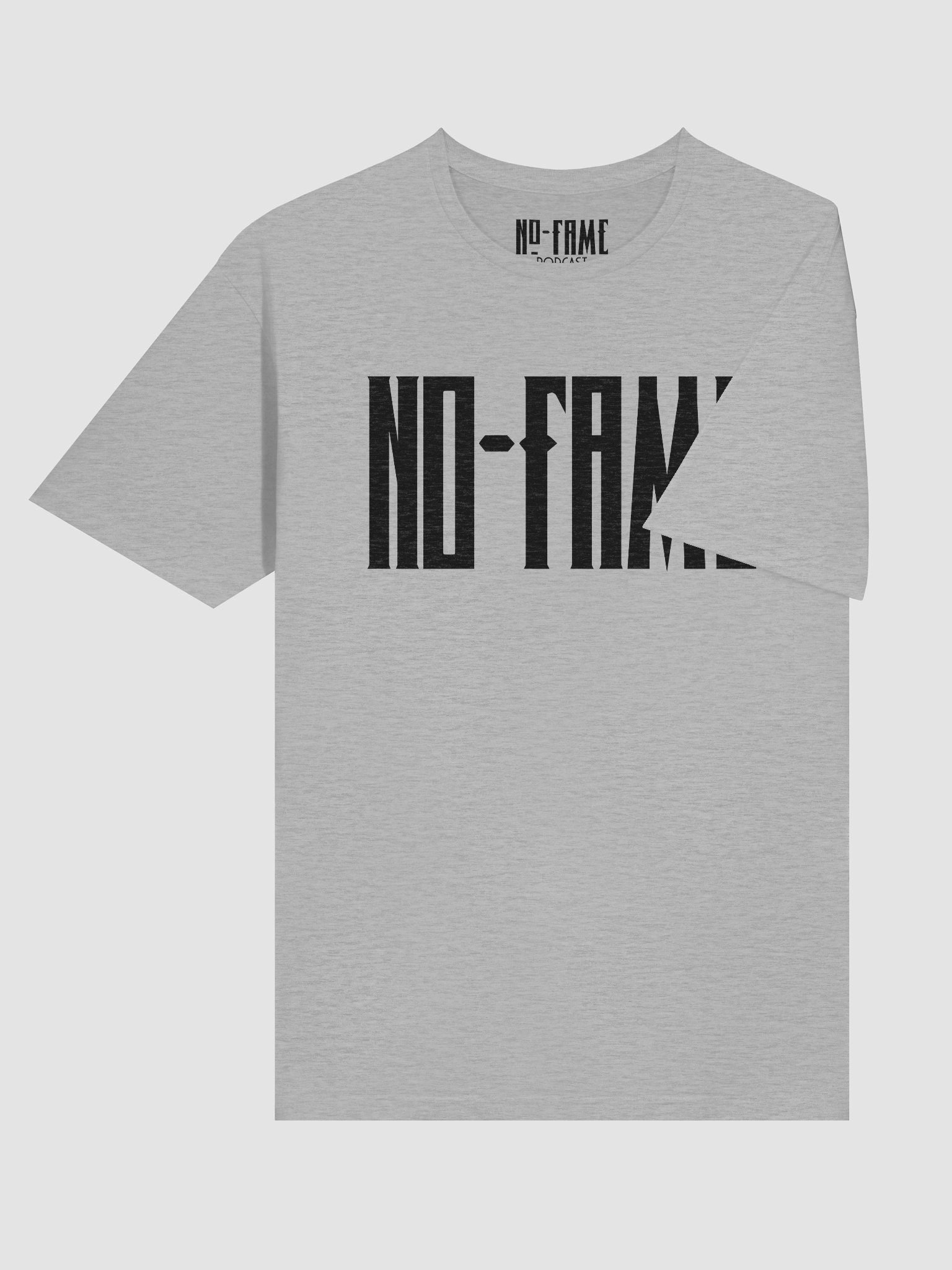 No-Fame Black Text Soft Tee product image (64)