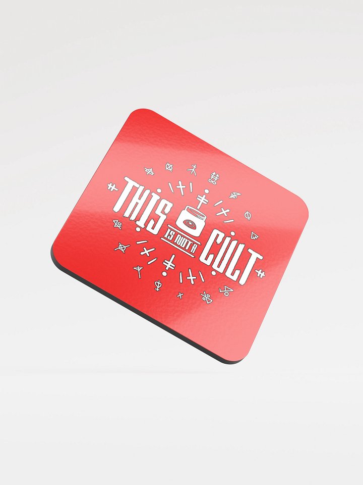 This Is Not a Cult - Glossed Cork Coaster product image (1)