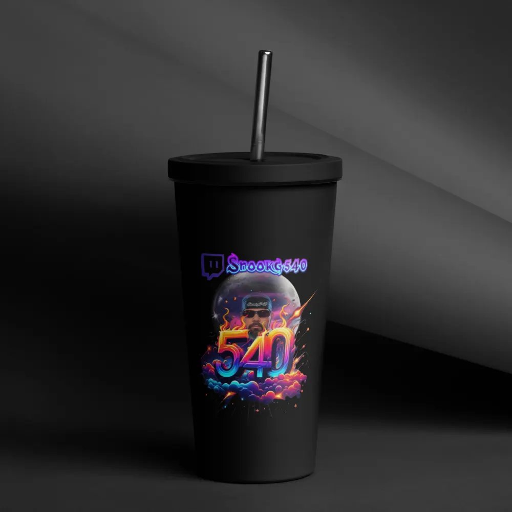 20oz Insulated Tumbler with a Straw product image (5)