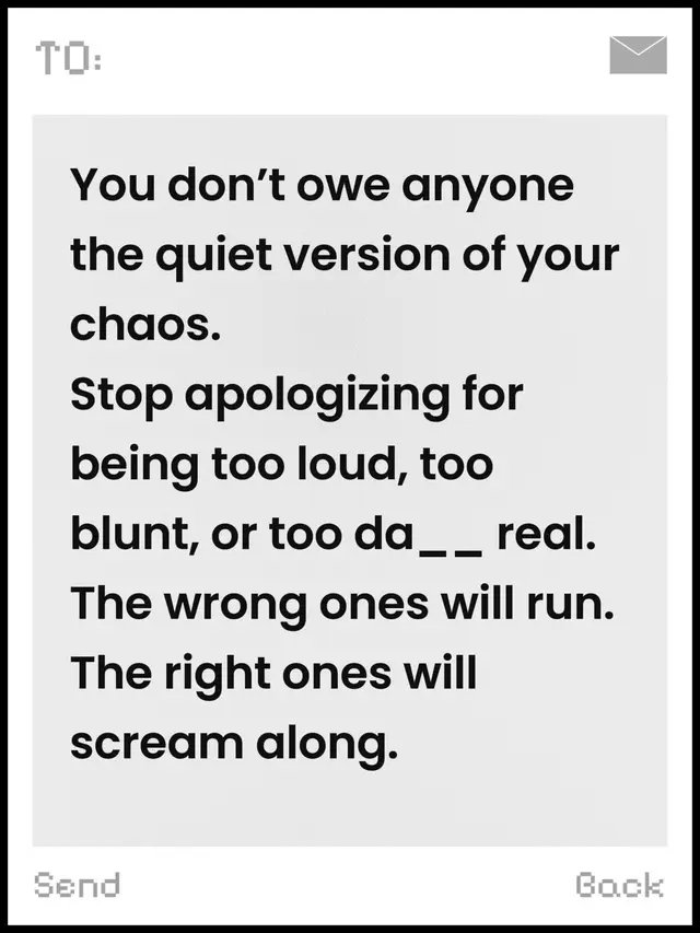 You don’t owe the world your quiet version. Be the feedback. Be the distortion. Be the noise that wakes them up. The Chaos Army doesn’t whisper. #RockKingBobbyD #ChaosArmy #MindfulMayhem #ExistLoudly #AntiInspirational 