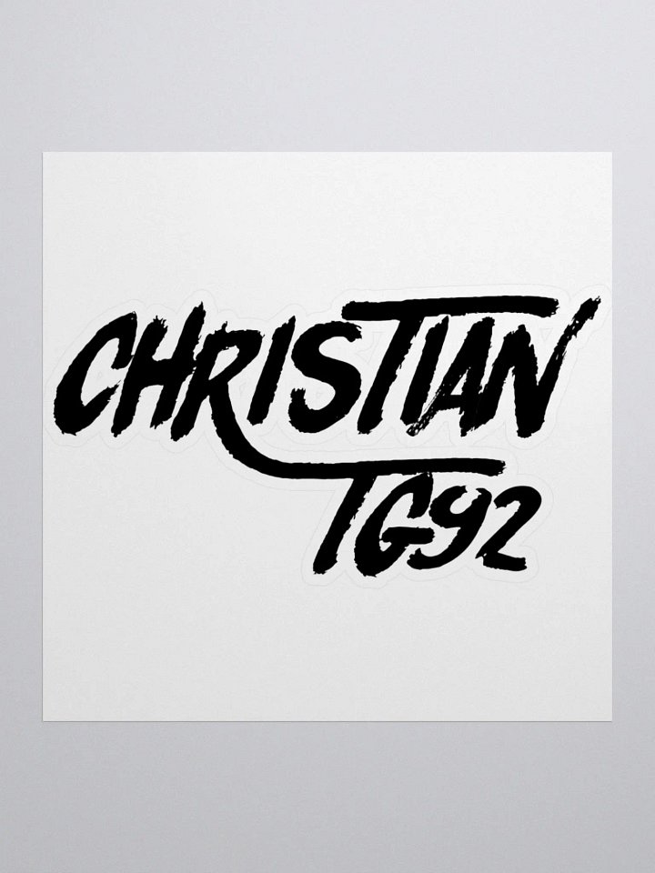 ChristianTG92 (Black Logo) Stickers product image (1)