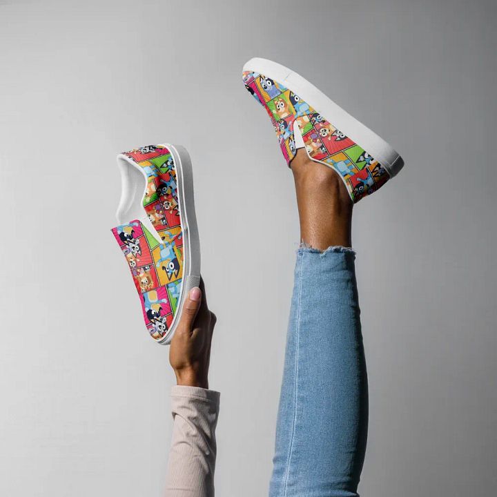 Aussie Heeler Design _ Calceonova Streetwear Shoes _ Custom Woman Slip On Sneakers product image (1)