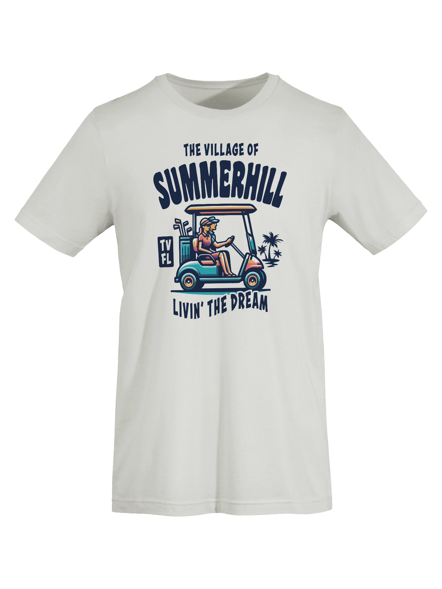 The Village of Summerhill TV FL Golf Cart Design T-Shirt product image (58)