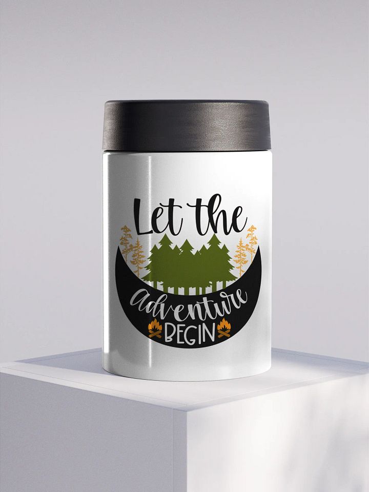 Adventure Awaits Stainless Steel Koozie product image (1)