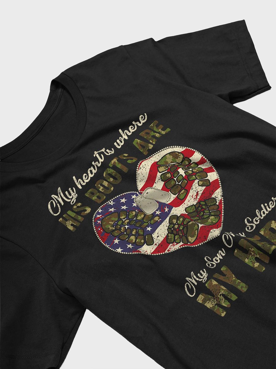 My Heart is Where His Boots Are - Adult T-Shirt product image (3)