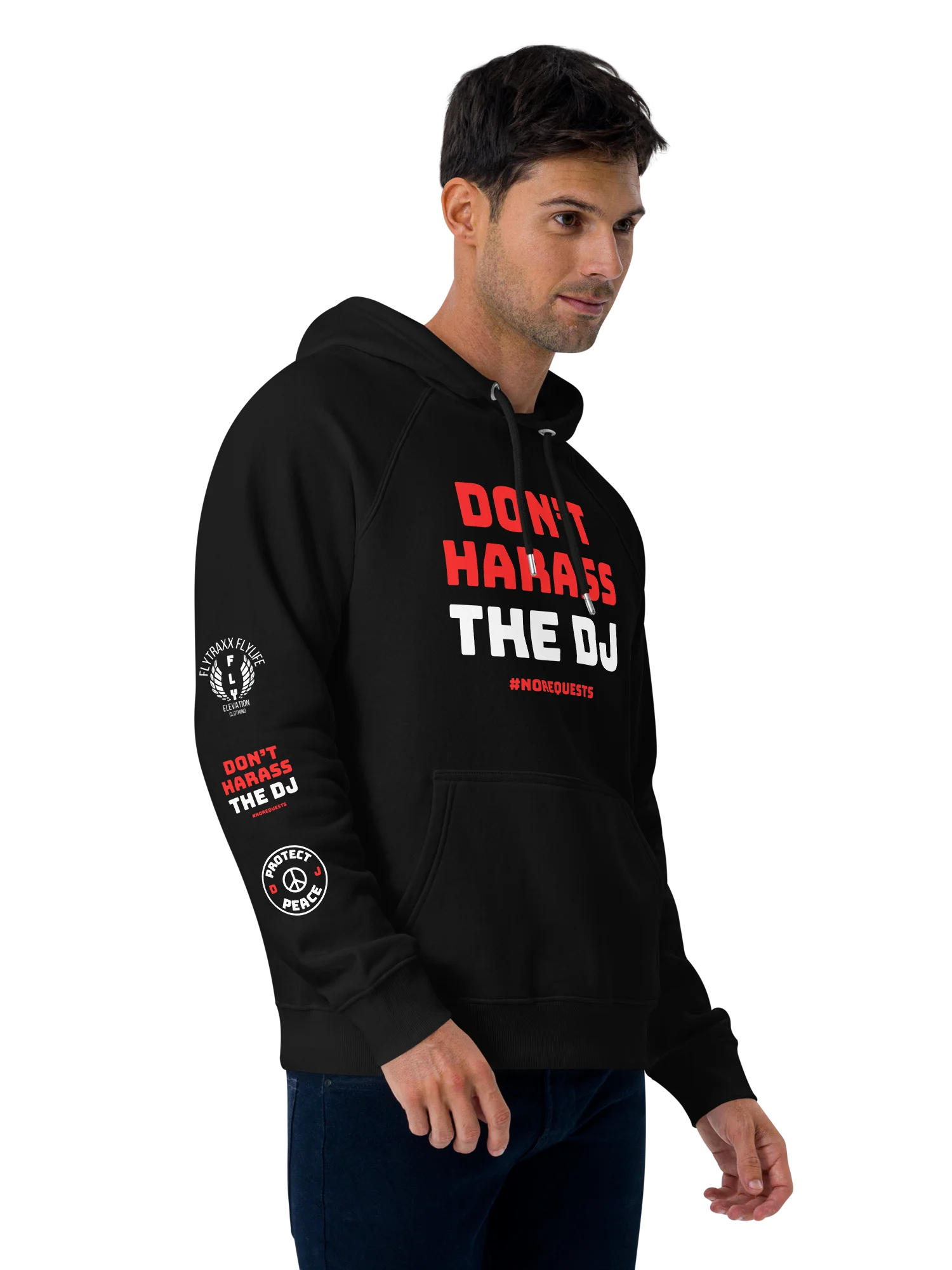 DONT HARASS THE DJ - Black Hoodie product image (4)