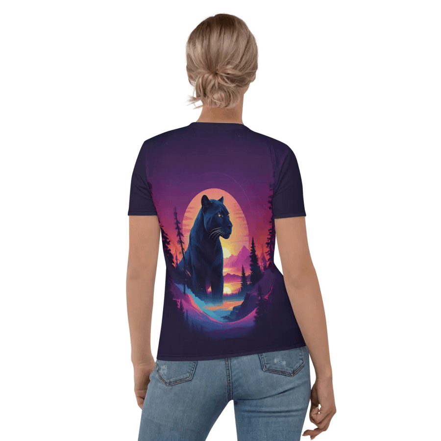 Cougar Panther Sunset All Over Print T-shirt product image (6)