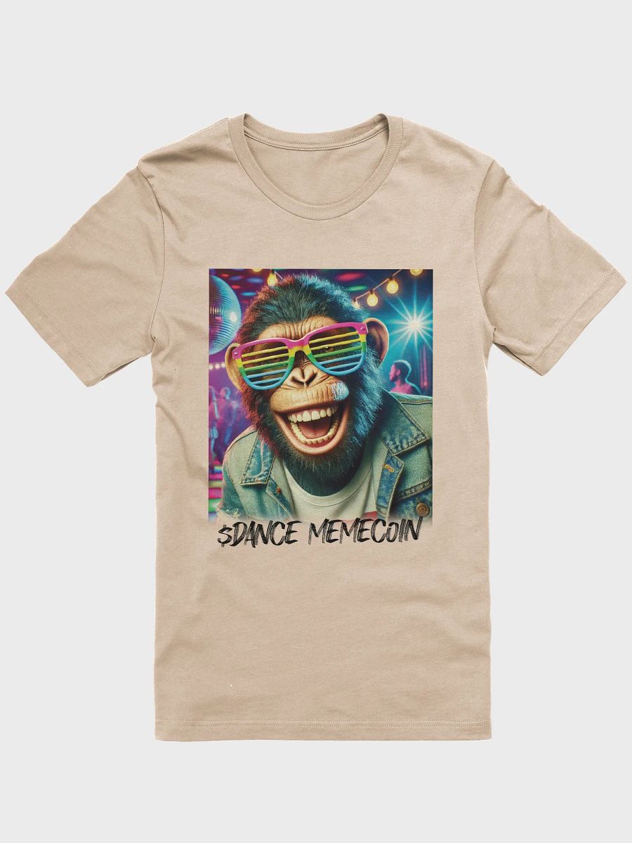 FUNKY MONKEY - DANCE MEMECOIN - PREMIUM TEE - TAN product image (3)