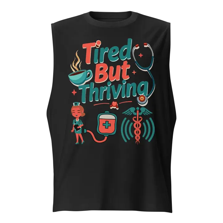 Thriving Nurse Muscle Tank product image (1)