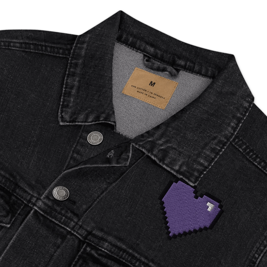 HollyRex Pixel Heart Denim Jacket product image (11)