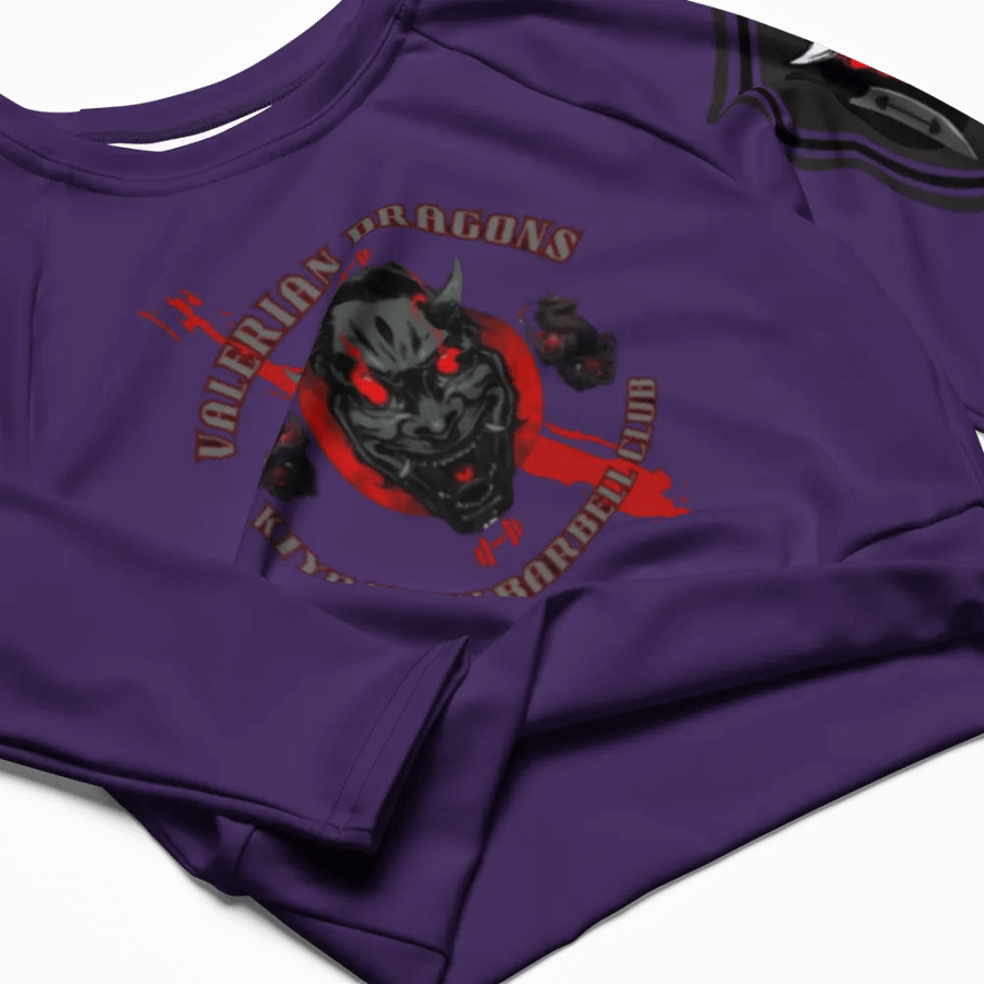 women oni crop top long sleeve (PURPLE) product image (8)