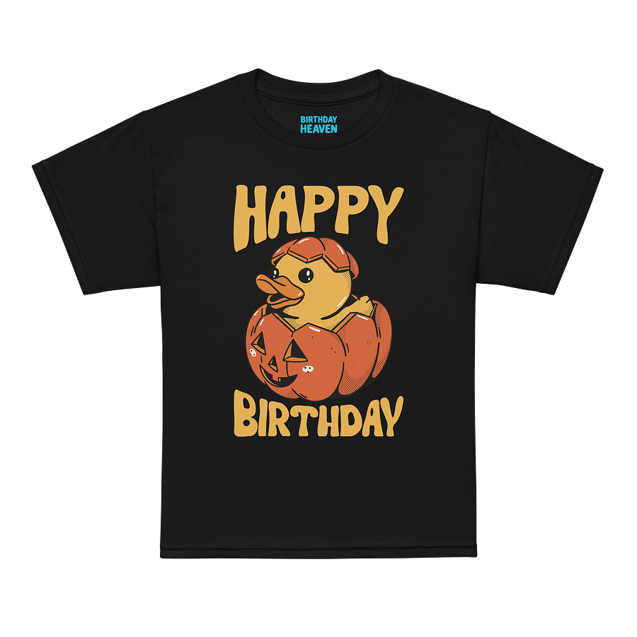 Happy Birthday (Rubber Duck Pumpkin) T-Shirt For Kids product image (11)