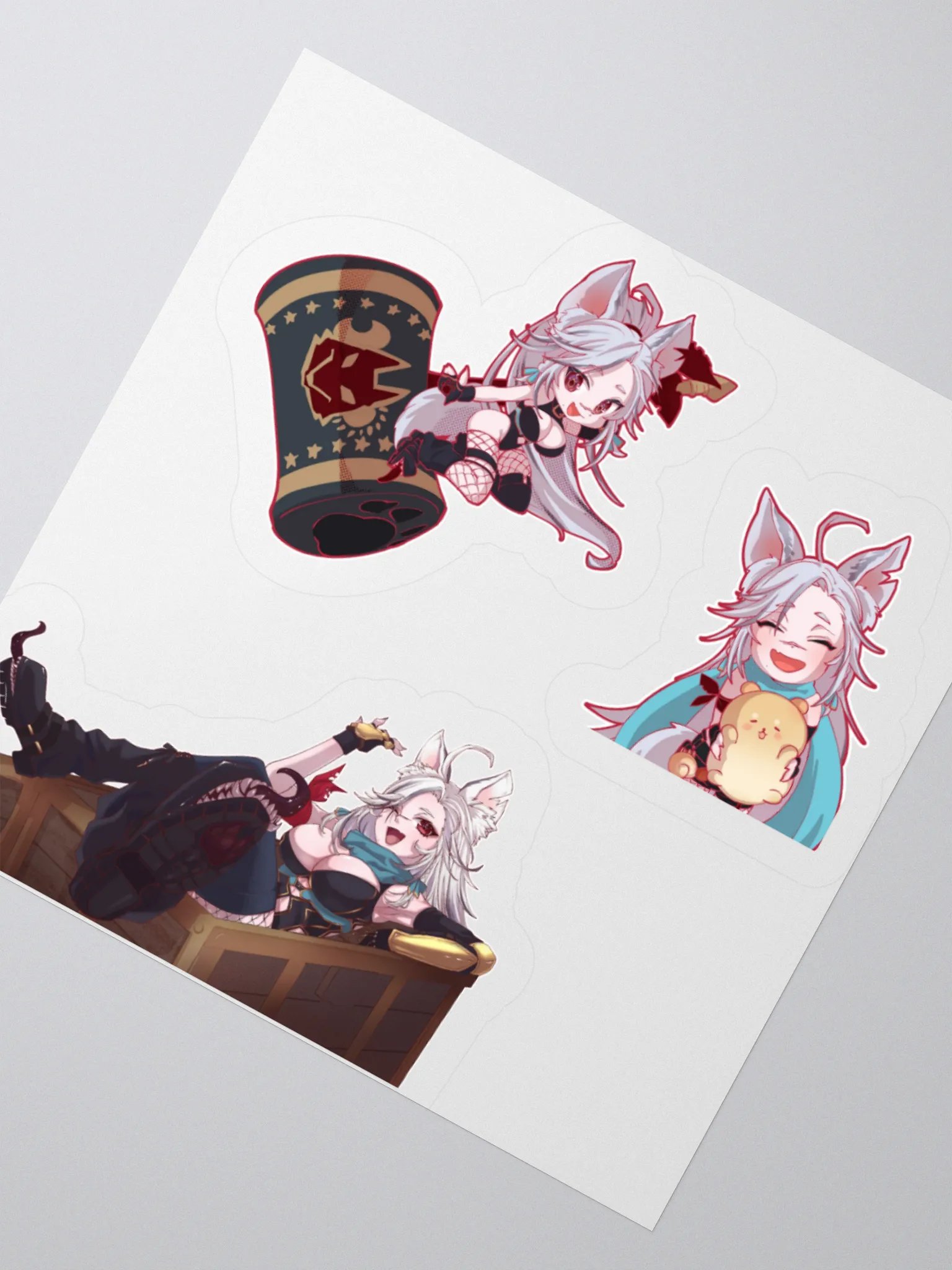 Guild Leader Paws Kiss Cut Stickers product image (4)