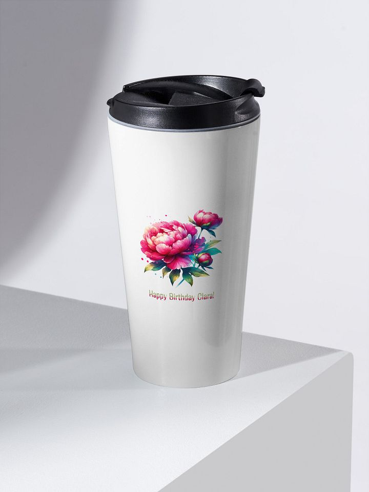 Happy Birthday Clara Travel Mug product image (2)