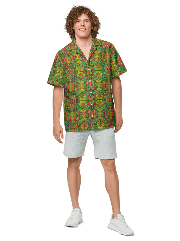Spinach Tangle – Featherlight Hawaiian Shirt product image (2)