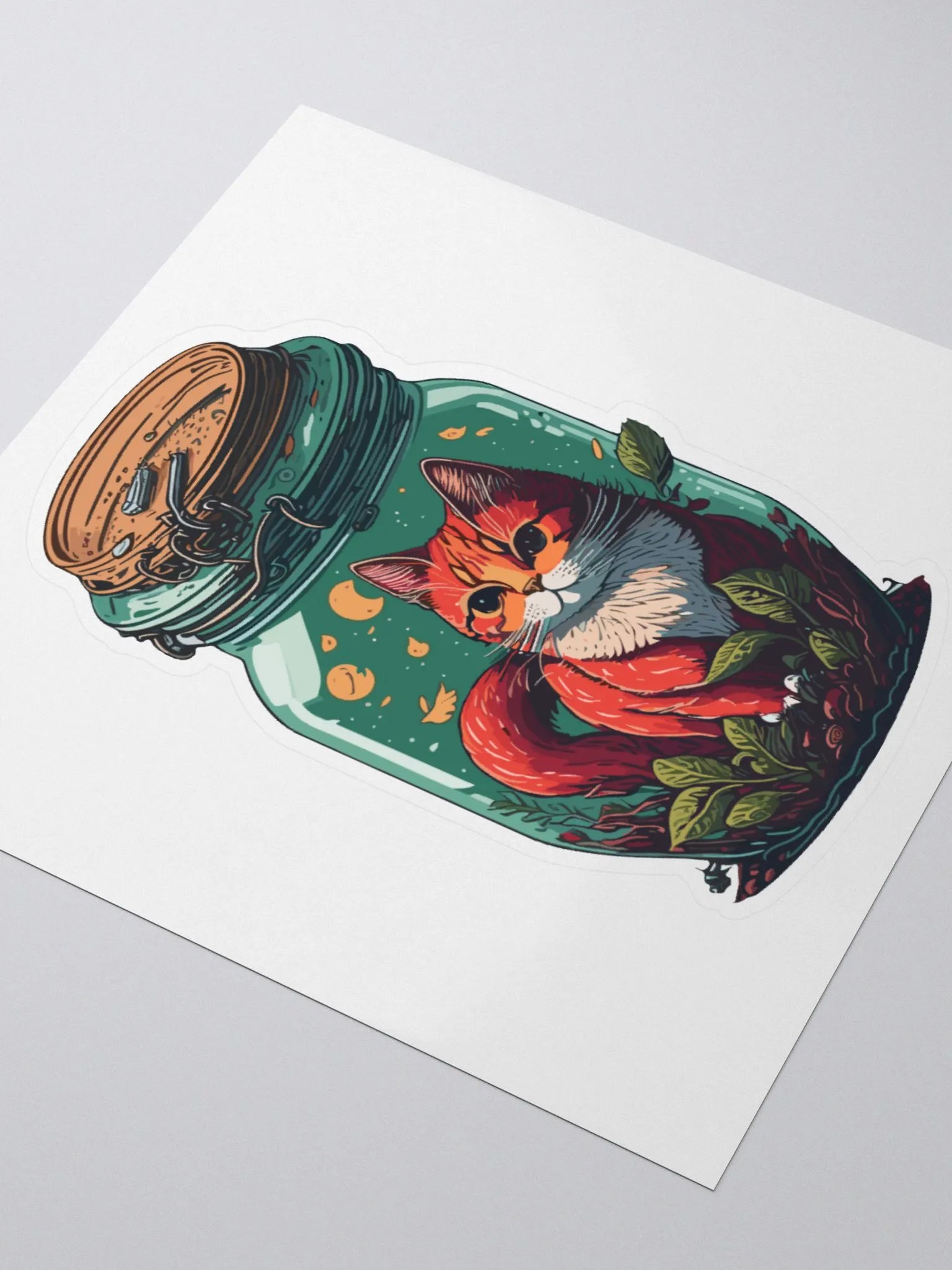 Mystical Cat in a Jar Sticker product image (3)
