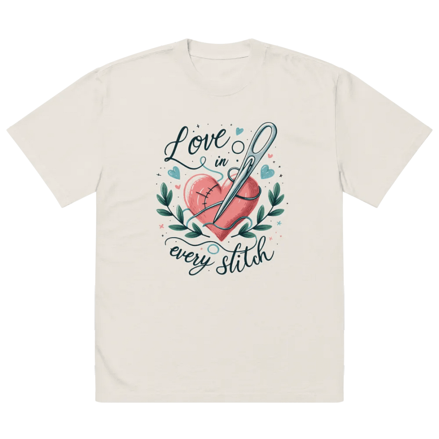 Heartfelt Stitched Love T-Shirt product image (14)