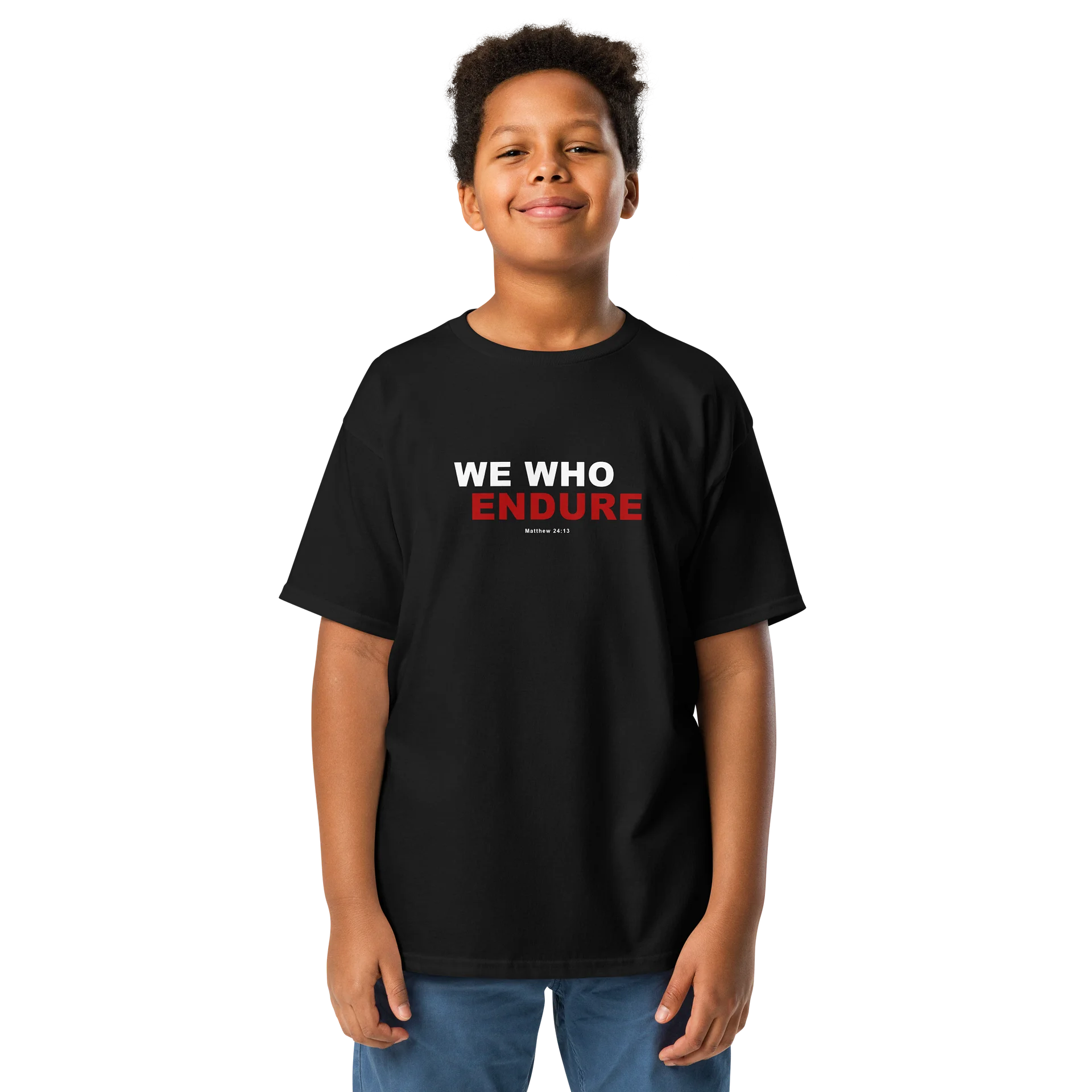 We Who Endure Logo with Verse - YOUTH T-Shirt product image (1)