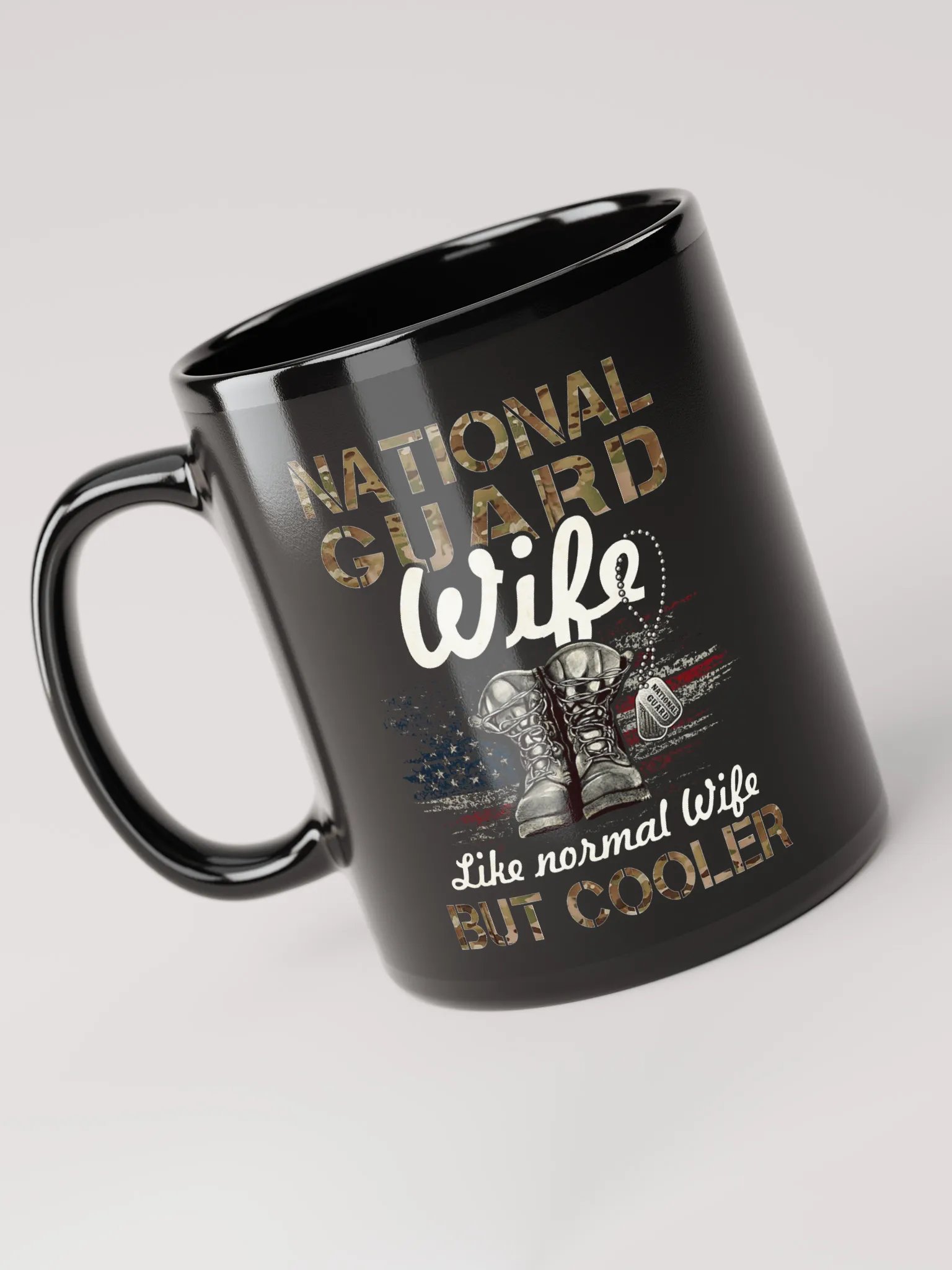 National Guard Wife - Black Mug product image (1)