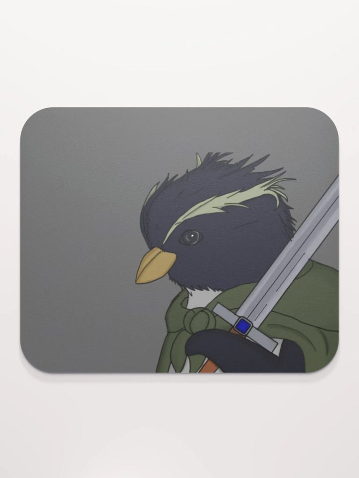 Waddles The Mouse Pad (Grey) product image (2)