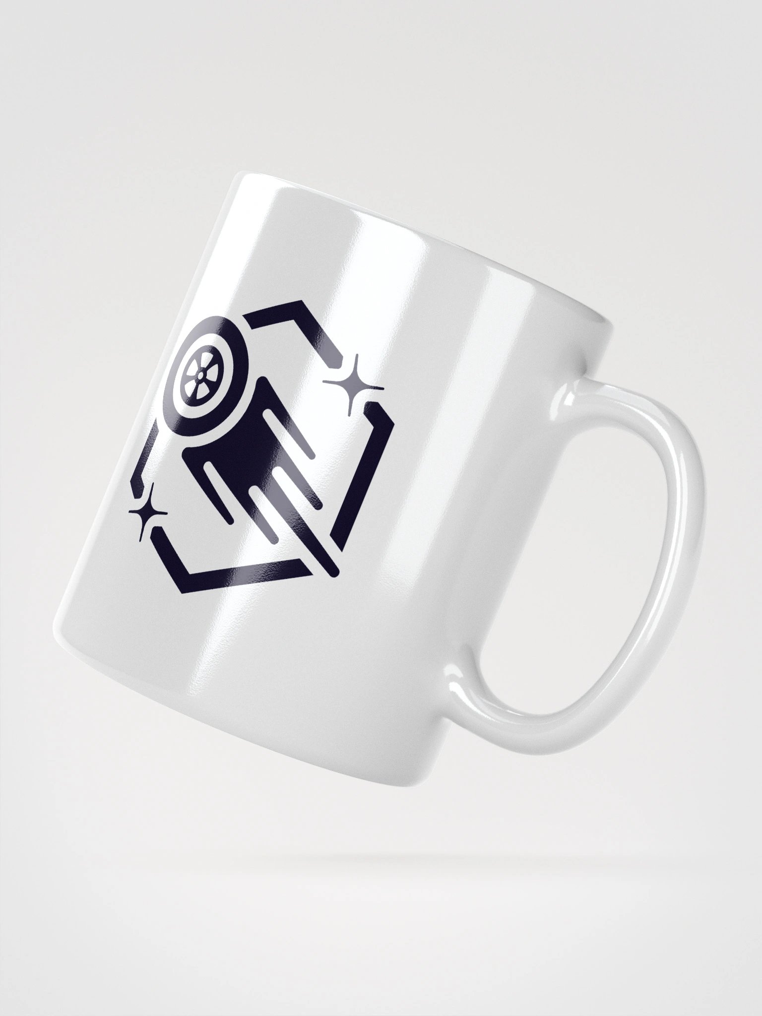 White Ceramic Mug (Dark Logo) product image (5)