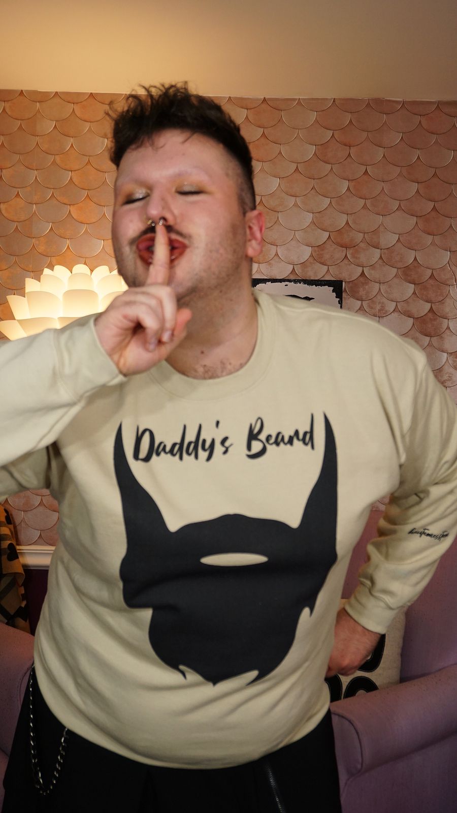 daddy's beard crewneck (black) product image (1)