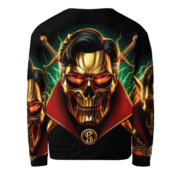 Golden Robot-Skull Face - Unisex Sweatshirt #4 product image (2)