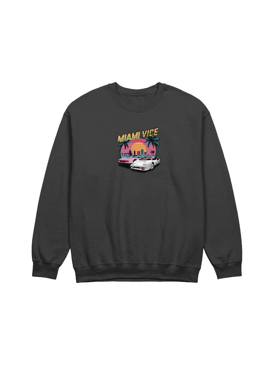 Retro Miami Vice Sunset Crewneck product image (6)
