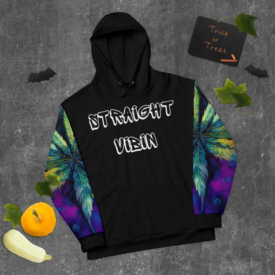 STRAIGHT VIBIN 420 STYLE TIEDYE4 UNISEX HOODIE product image (9)