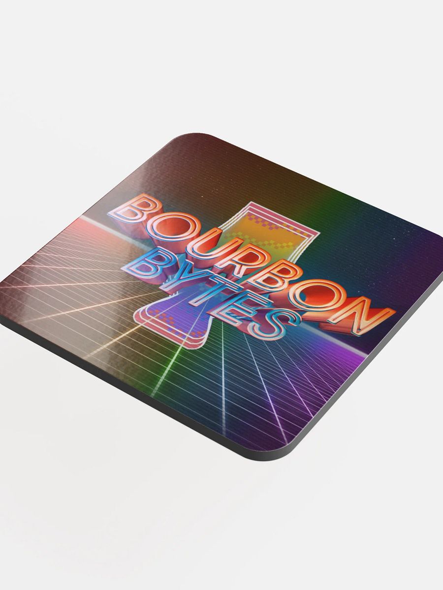 Bourbon Bytes Pride Edition Cork Coaster product image (1)