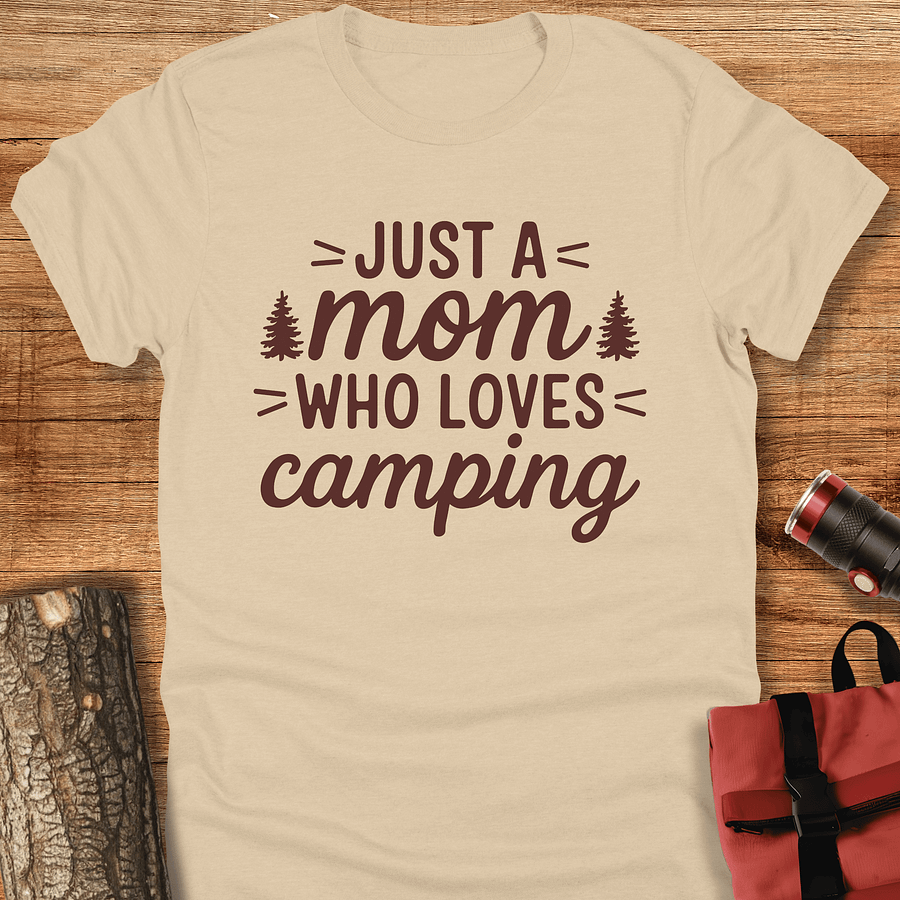 Just a mom, Camping t-shirt, Mother's day product image (1)