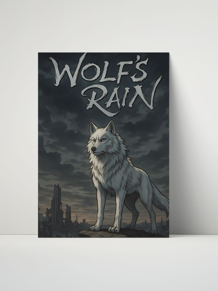 Wolf’s Rain – Kiba Under Stormy Skies 8x10 Metal Print product image (1)